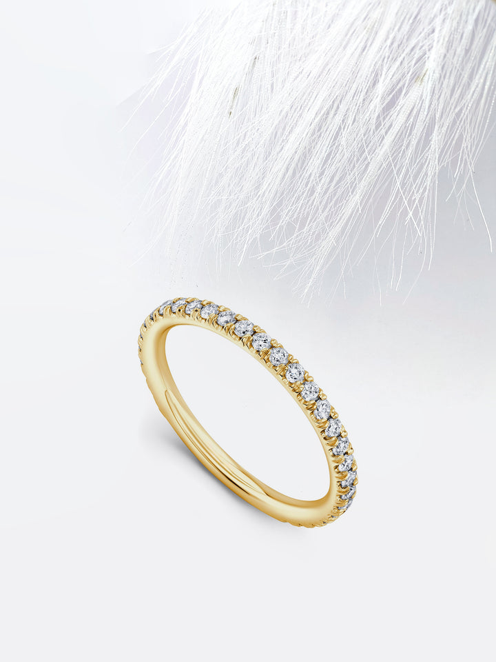 Round FG - VS1 Lab Grown Diamond Eternity Wedding Band - Doozy Diamonds