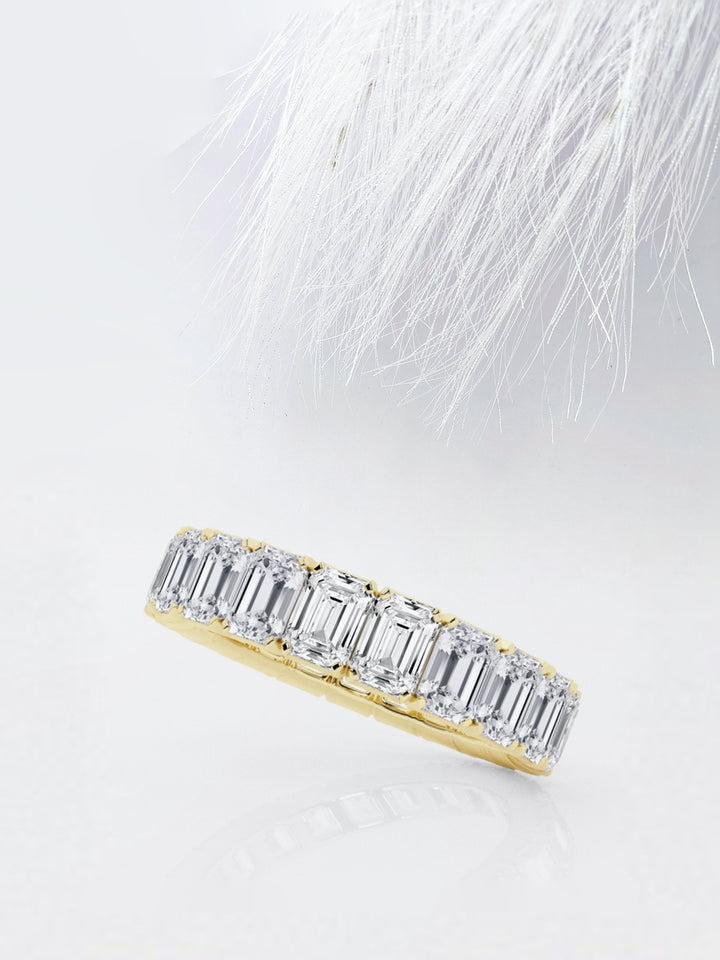 Emerald FG - VS2 Lab Grown Diamond Full Eternity Wedding Band - Doozy Diamonds