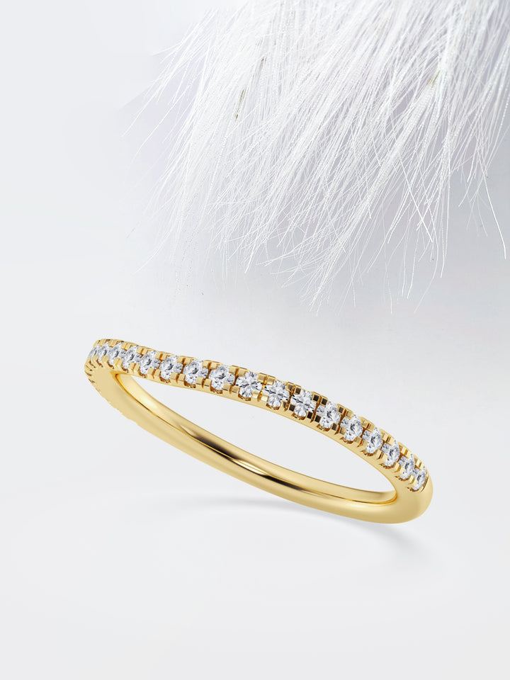 Round FG - VS2 Lab Grown Diamond Half Eternity Wedding Band - Doozy Diamonds