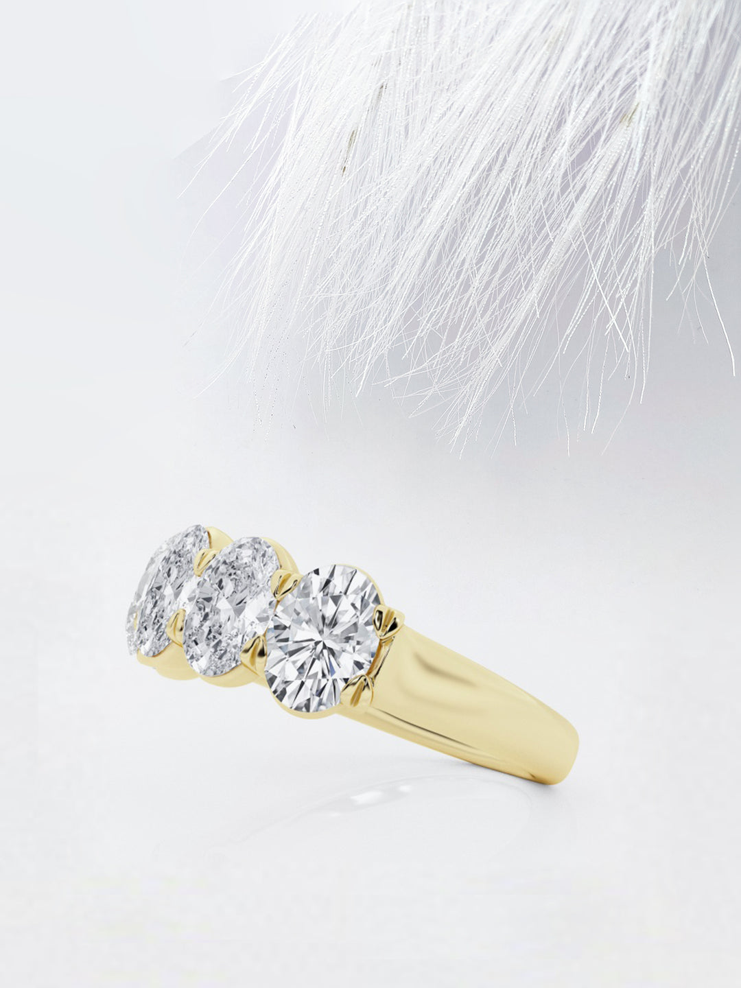 Oval FG - VS2 Lab Grown Diamond Full Eternity Wedding Band - Doozy Diamonds