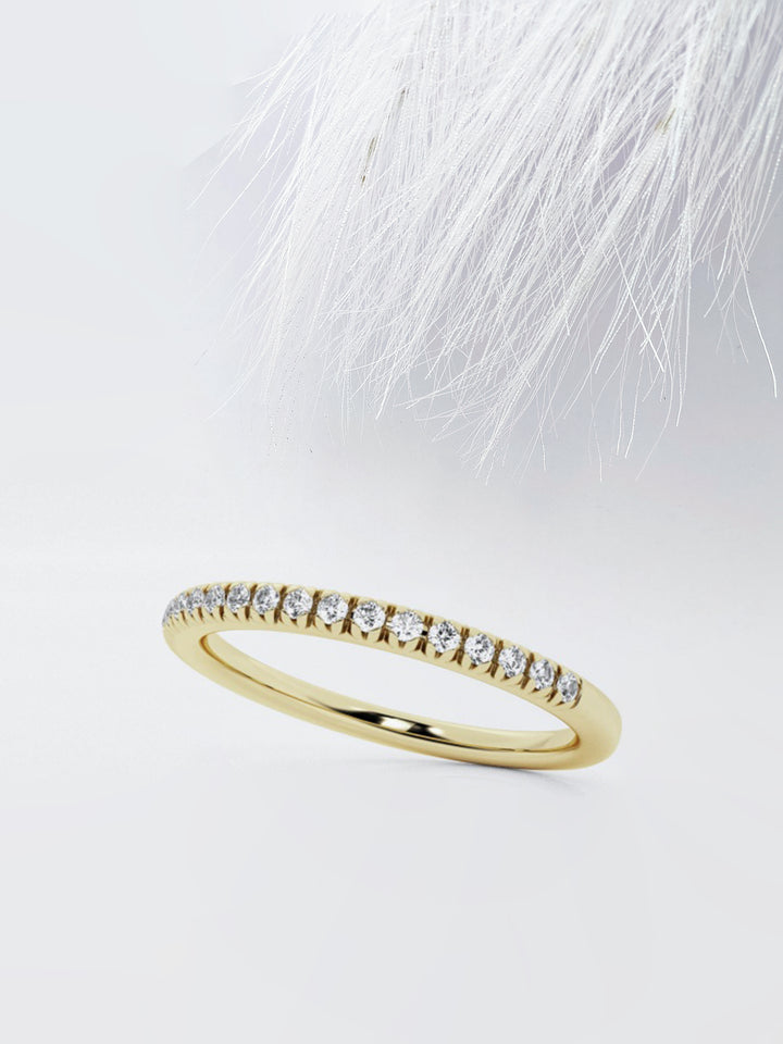 Round FG - VS2 Lab Grown Diamond Half Eternity Wedding Band - Doozy Diamonds