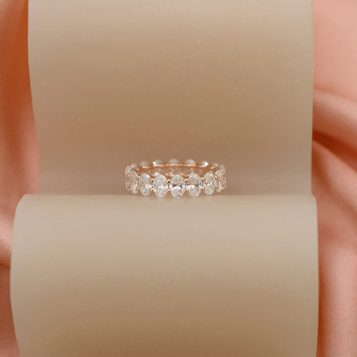 Oval DE - VS1 Lab Grown Diamond Full Eternity Wedding Band - Doozy Diamonds