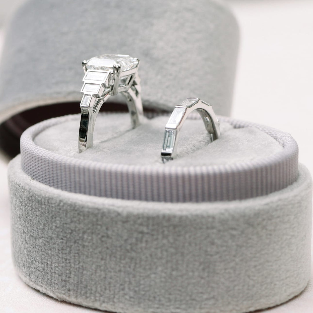 Baguette Cut DE - VS1 Lab Grown Diamond Full Eternity Wedding Band - Doozy Diamonds