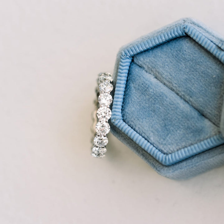 Round FG - VS1 Lab Grown Diamond Eternity Wedding Band - Doozy Diamonds