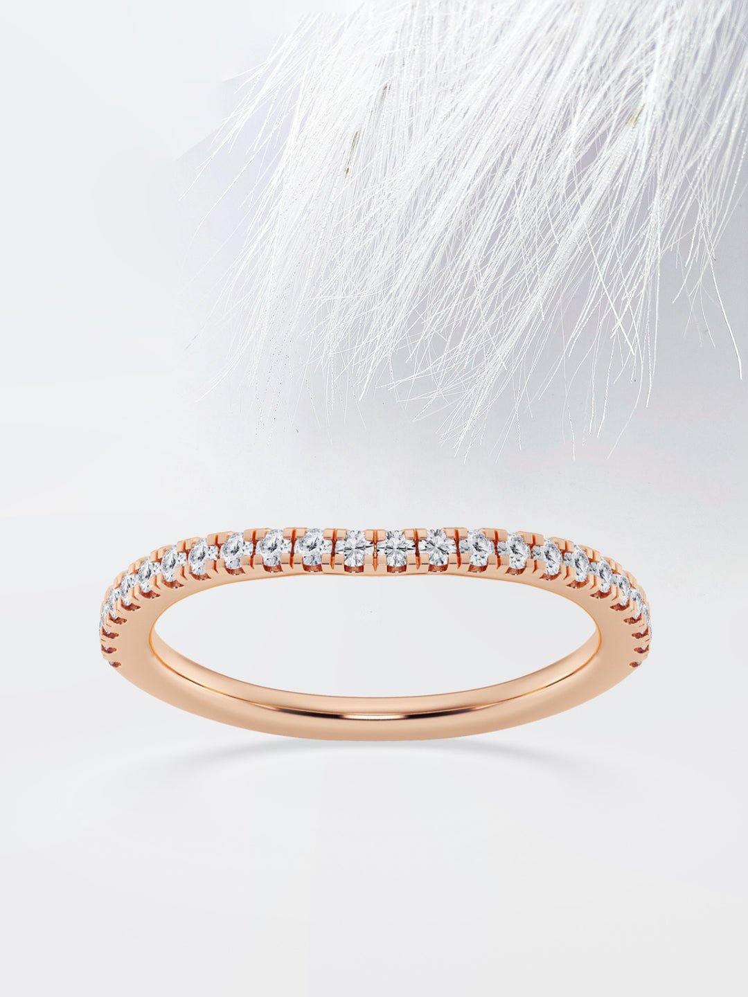 Round FG - VS2 Lab Grown Diamond Half Eternity Wedding Band - Doozy Diamonds