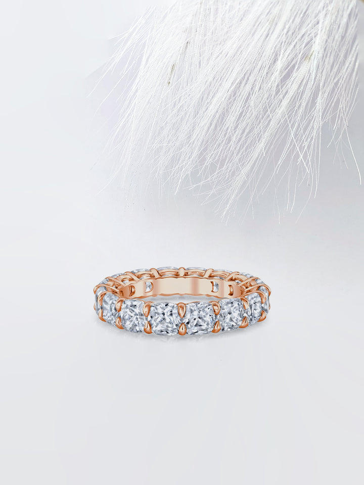 Cushion FG - VS1 Lab Grown Diamond Full Eternity Wedding Band - Doozy Diamonds