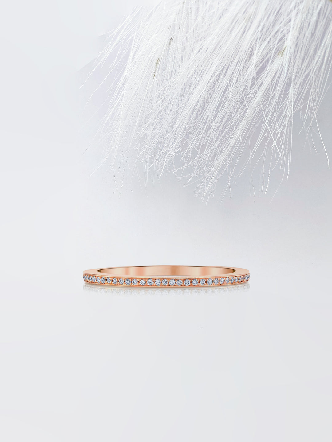 Round FG - VS1 Lab Grown Diamond Full Eternity Wedding Band - Doozy Diamonds