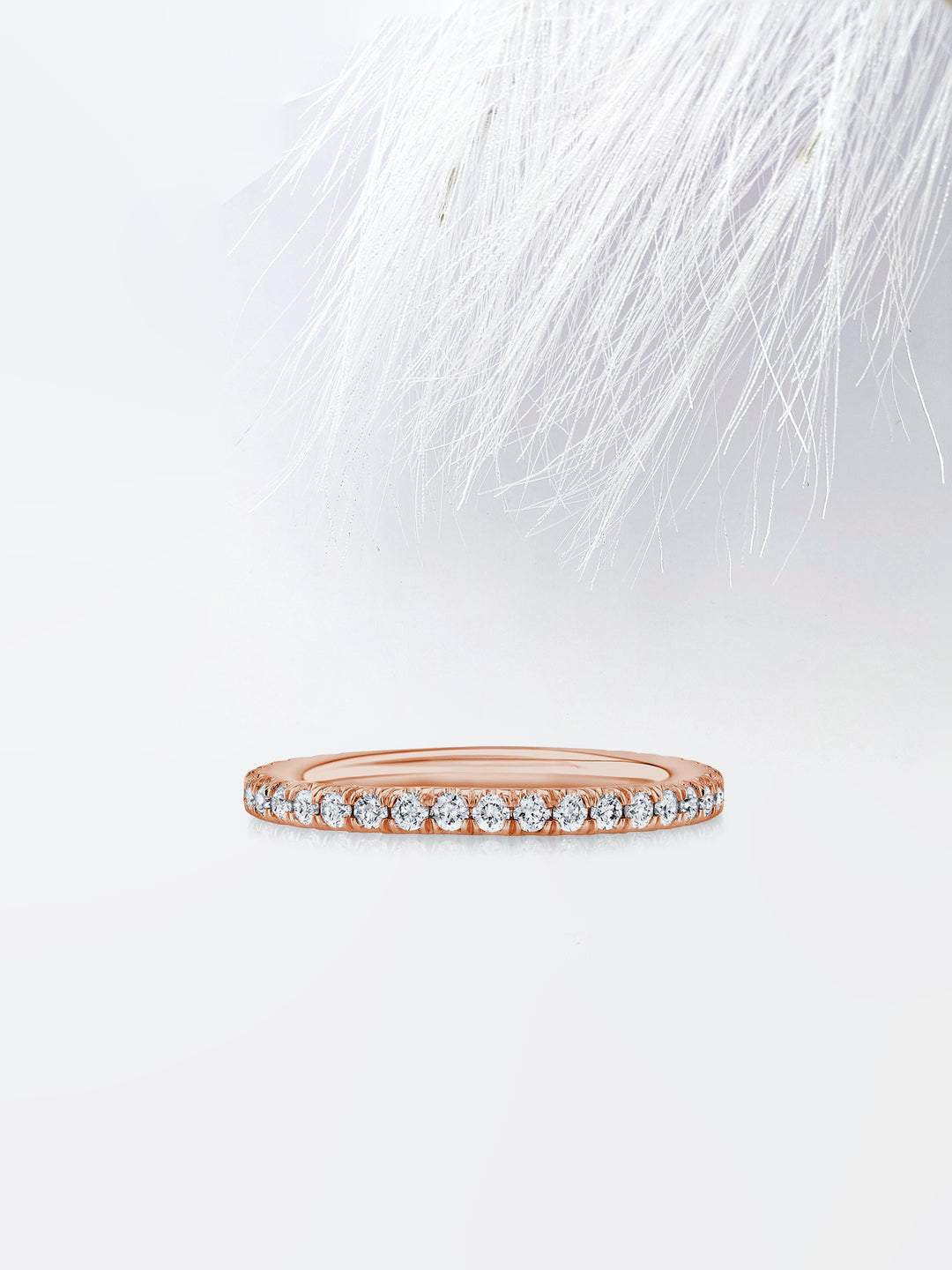 Round FG - VS1 Lab Grown Diamond Eternity Wedding Band - Doozy Diamonds