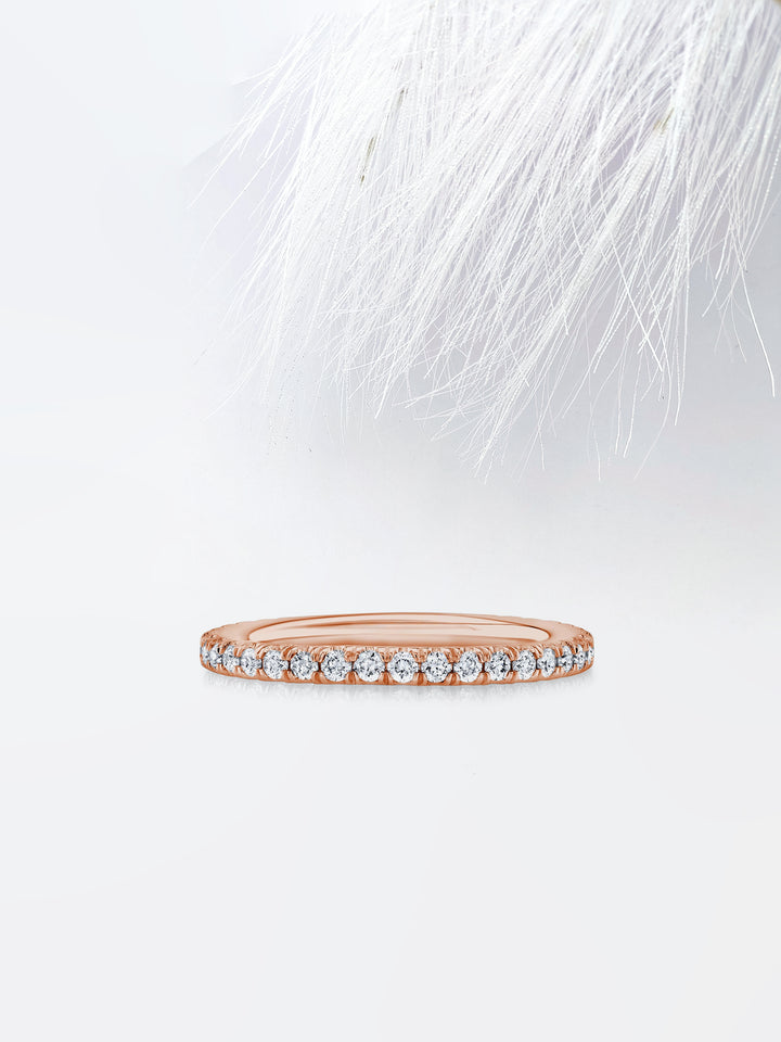 Round FG - VS1 Lab Grown Diamond Eternity Wedding Band - Doozy Diamonds