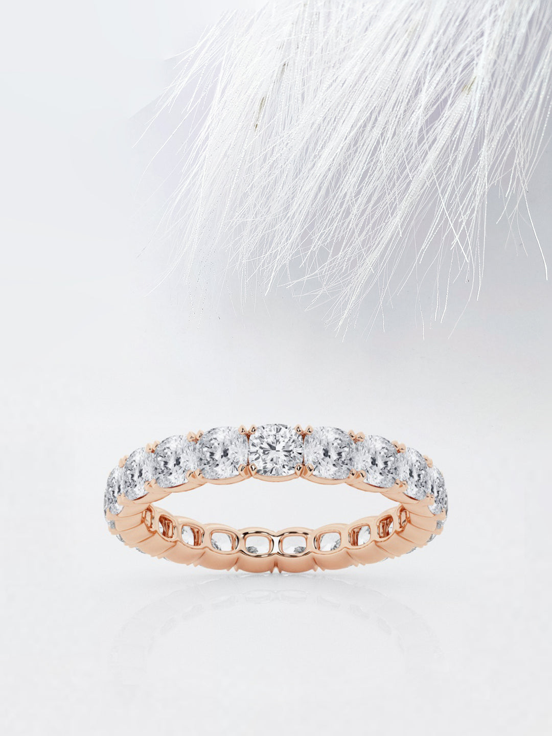 Cushion FG - VS2 Lab Grown Diamond Full Eternity Wedding Band - Doozy Diamonds