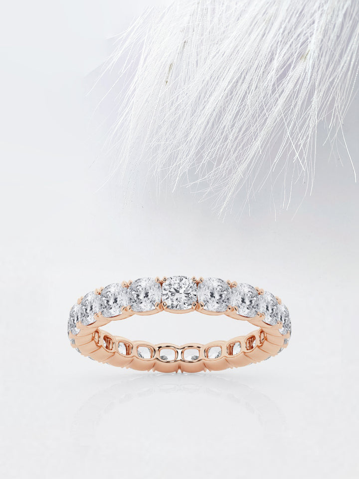 Cushion FG - VS2 Lab Grown Diamond Full Eternity Wedding Band - Doozy Diamonds