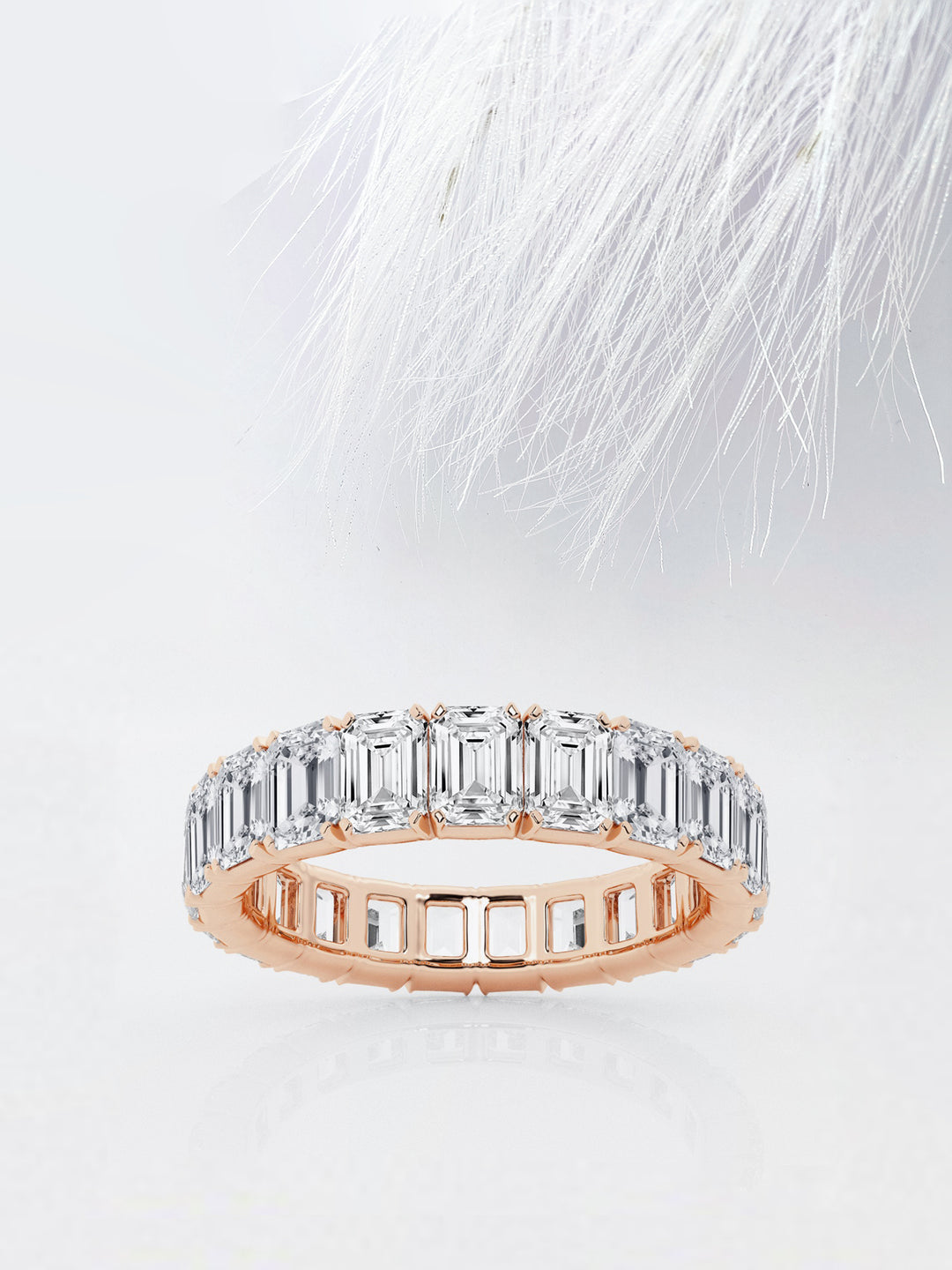 Emerald FG - VS2 Lab Grown Diamond Full Eternity Wedding Band - Doozy Diamonds