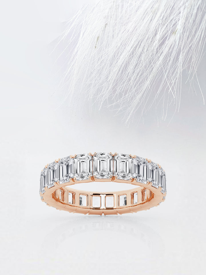 Emerald FG - VS2 Lab Grown Diamond Full Eternity Wedding Band - Doozy Diamonds