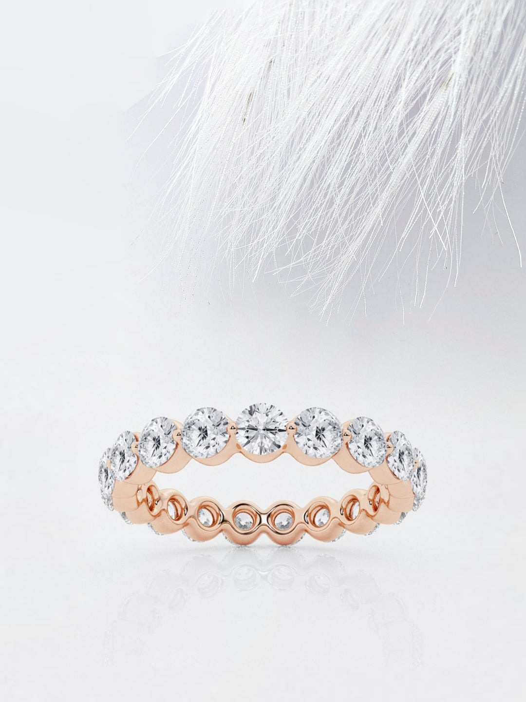 Round FG - VS2 Lab Grown Diamond Full Eternity Wedding Band - Doozy Diamonds