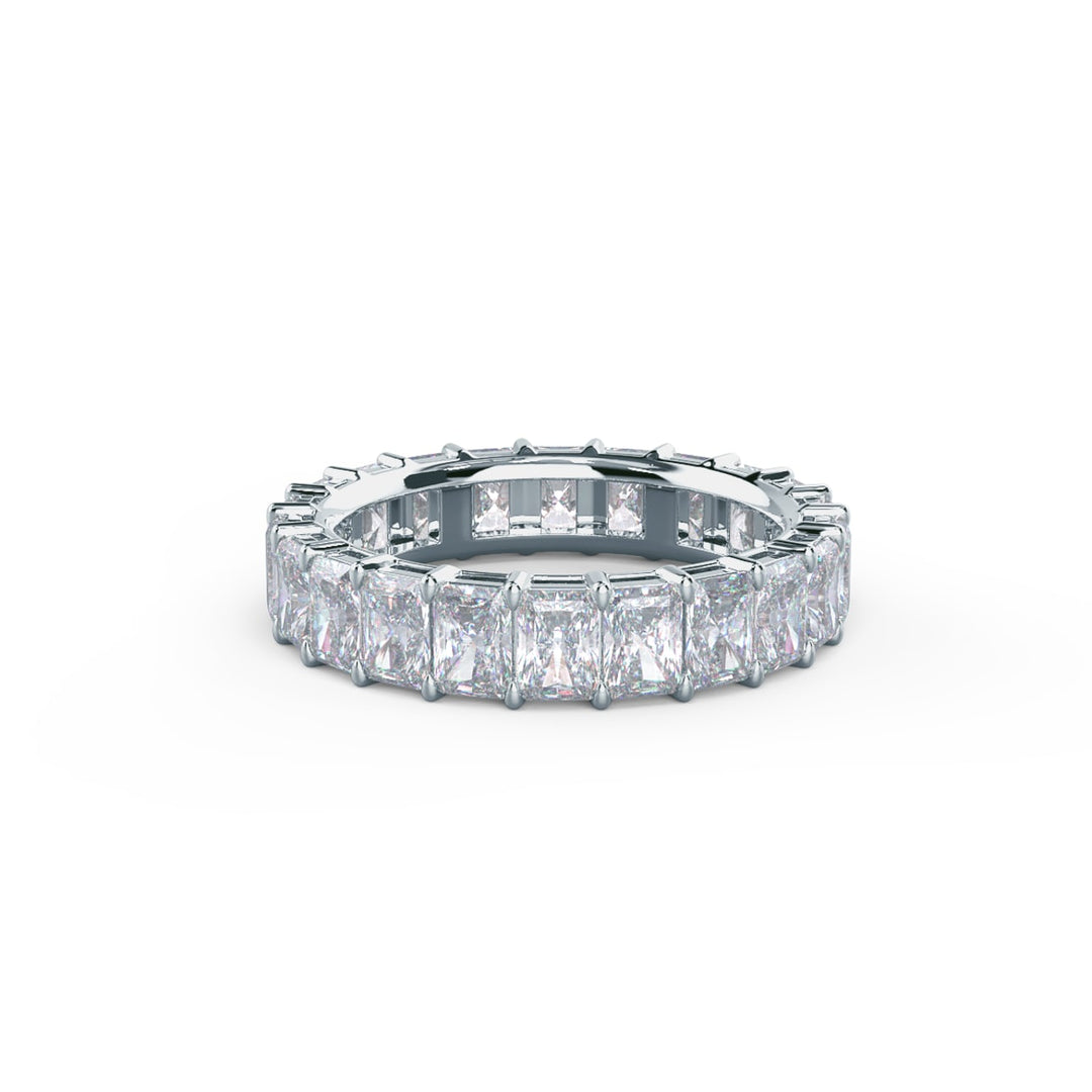 Radiant Cut DE - VS1 Lab Grown Diamond Full Eternity Wedding Band - Doozy Diamonds