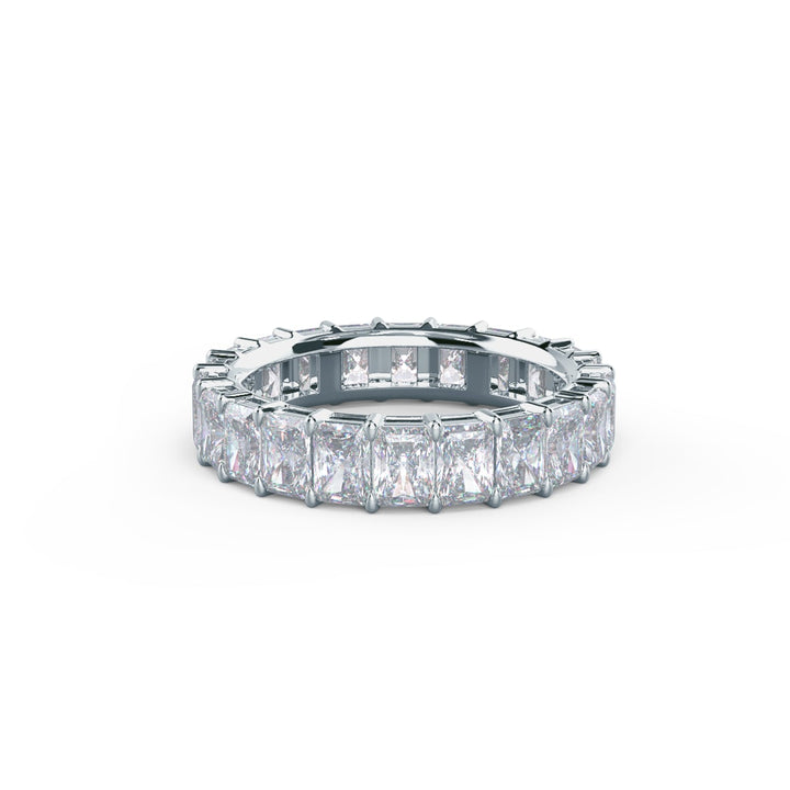 Radiant Cut DE - VS1 Lab Grown Diamond Full Eternity Wedding Band - Doozy Diamonds