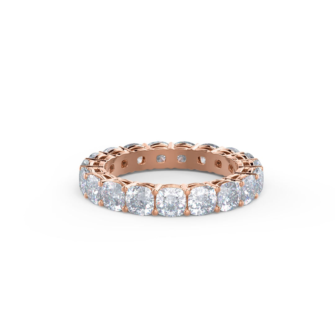 Cushion Cut DE - VS1 Lab Grown Diamond Full Eternity Wedding Band - Doozy Diamonds