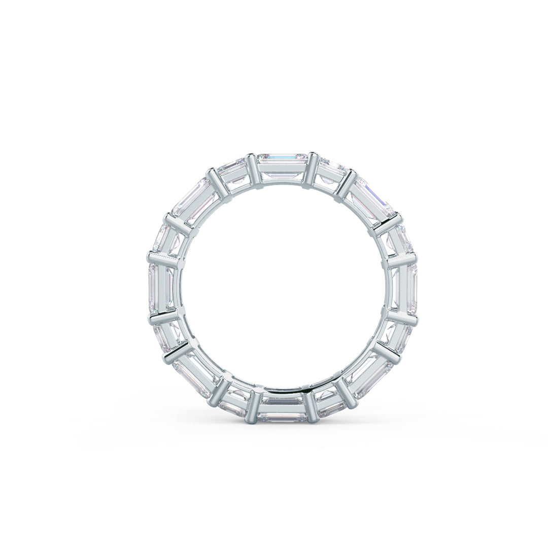 Emerald & Asscher Cut DE - VS1 Lab Grown Diamond Full Eternity Wedding Band - Doozy Diamonds