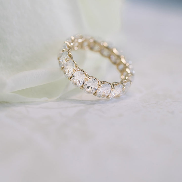 Oval DE - VS1 Lab Grown Diamond Full Eternity Wedding Band - Doozy Diamonds