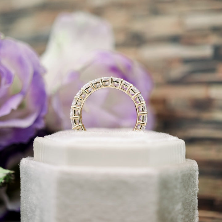 Radiant Cut DE - VS1 Lab Grown Diamond Full Eternity Wedding Band - Doozy Diamonds