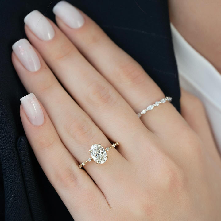 Shop cushion solitaire lab grown diamond engagement ring