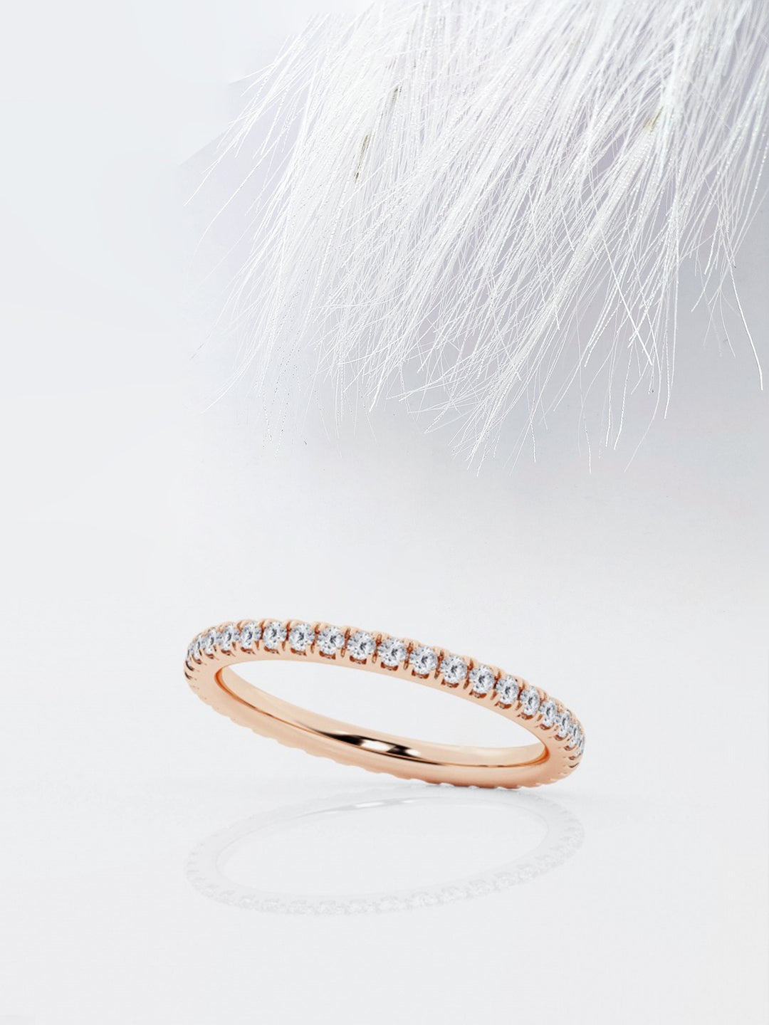 Round FG - VS2 Lab Grown Diamond Full Eternity Dainty Band - Doozy Diamonds