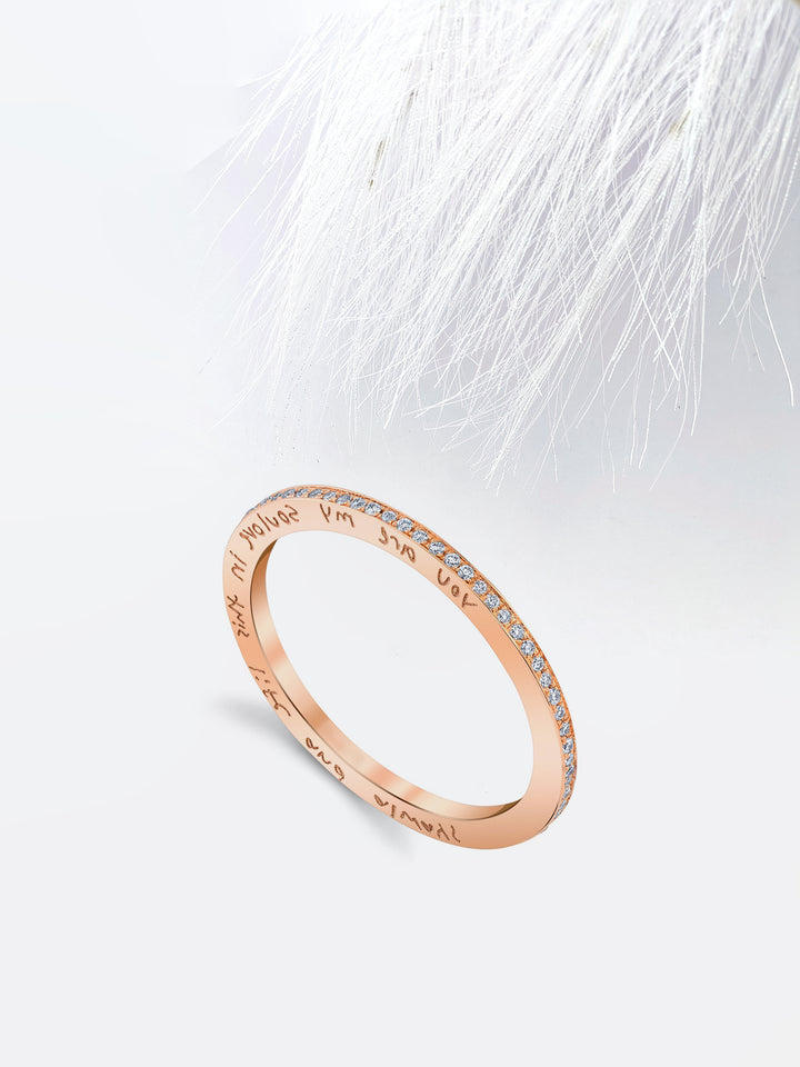 Round FG - VS1 Lab Grown Diamond Full Eternity Wedding Band - Doozy Diamonds
