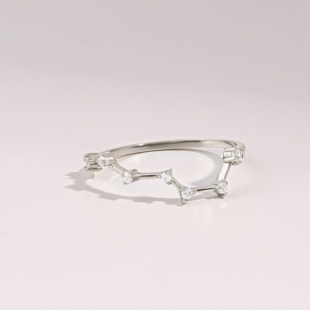 Lab-Grown Diamond Constellation Ring for Women 14k Solid Gold