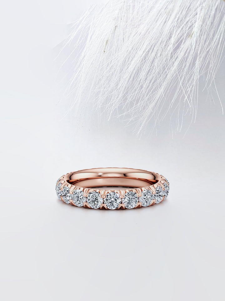 Round FG - VS1 Lab Grown Diamond Eternity Stacking Band - Doozy Diamonds