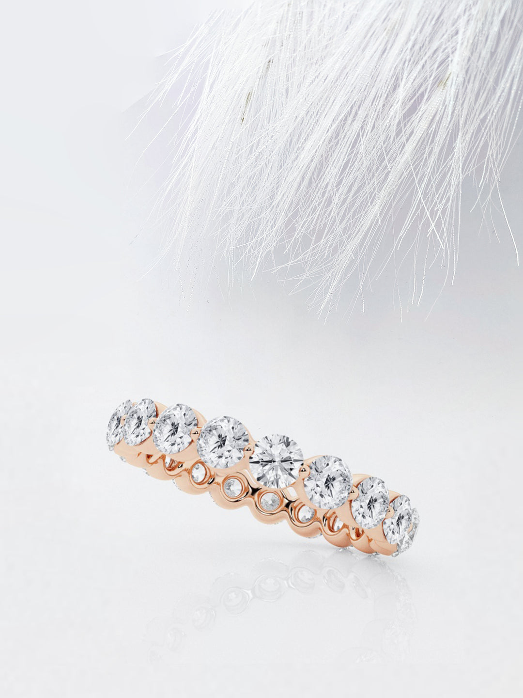 Round FG - VS2 Lab Grown Diamond Full Eternity Wedding Band - Doozy Diamonds