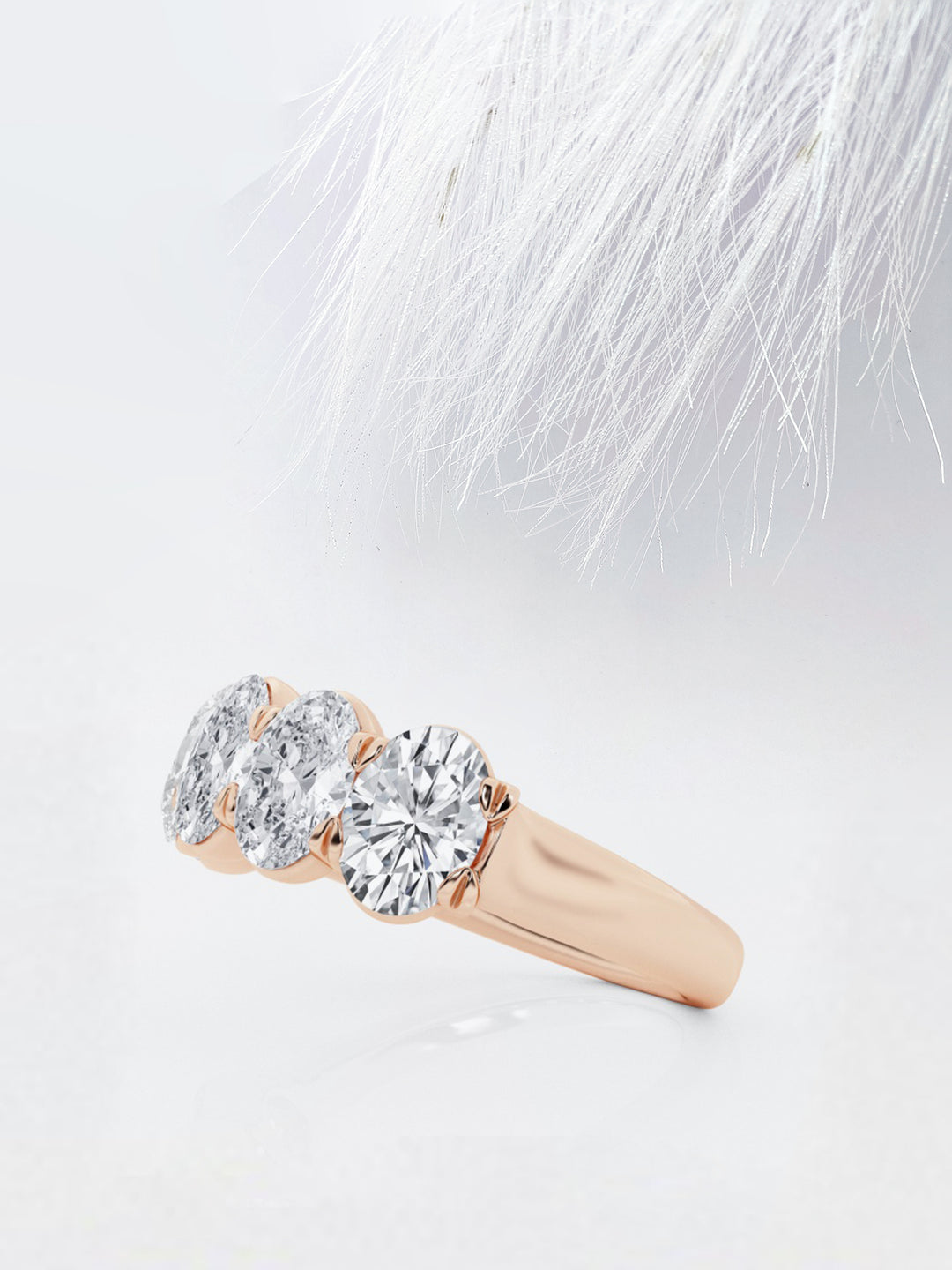 Oval FG - VS2 Lab Grown Diamond Full Eternity Wedding Band - Doozy Diamonds