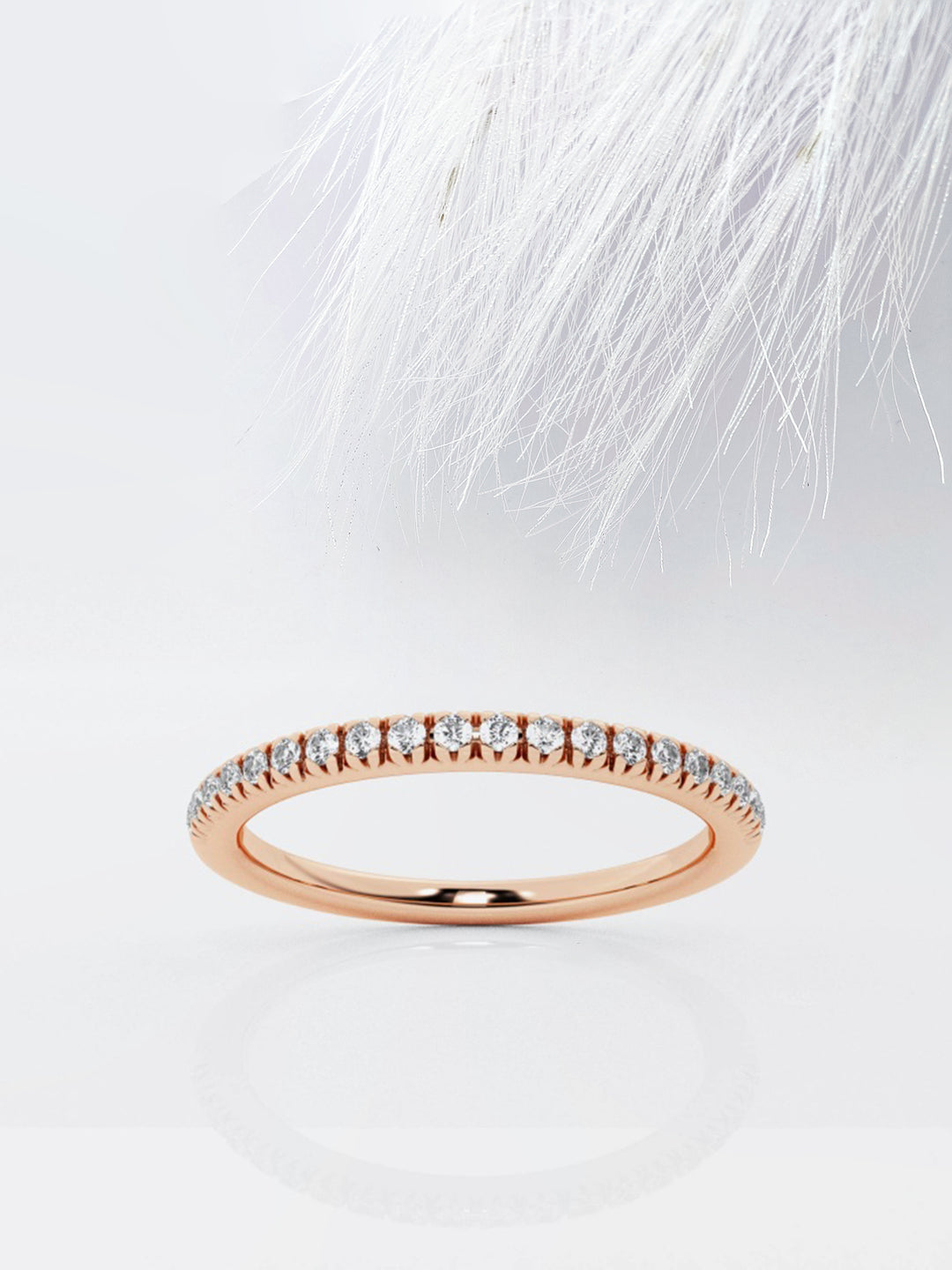 Round FG - VS2 Lab Grown Diamond Half Eternity Wedding Band - Doozy Diamonds