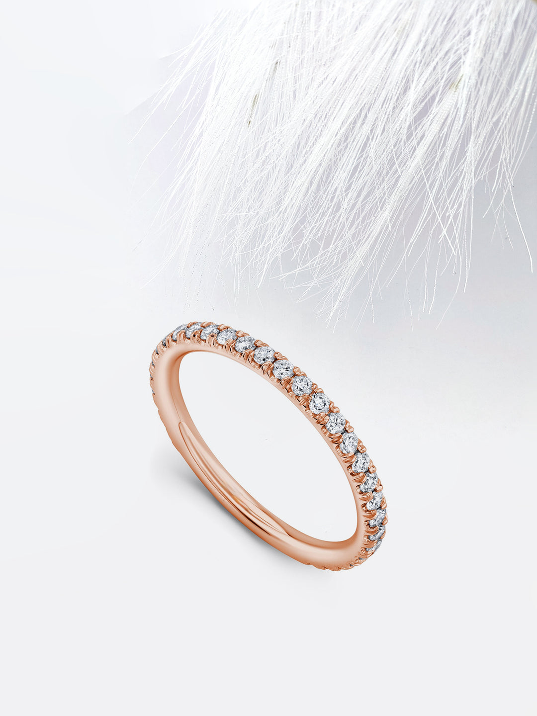 Round FG - VS1 Lab Grown Diamond Eternity Wedding Band - Doozy Diamonds