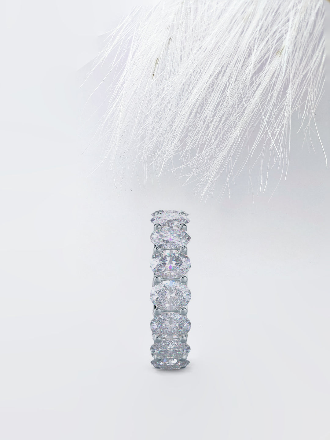 Oval DE - VS1 Lab Grown Diamond Full Eternity Wedding Band - Doozy Diamonds