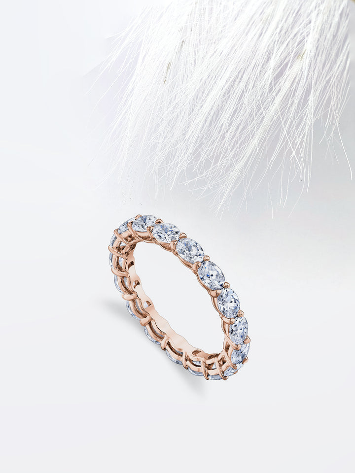 Oval FG - VS1 Lab Grown Diamond Full Eternity Wedding Band - Doozy Diamonds