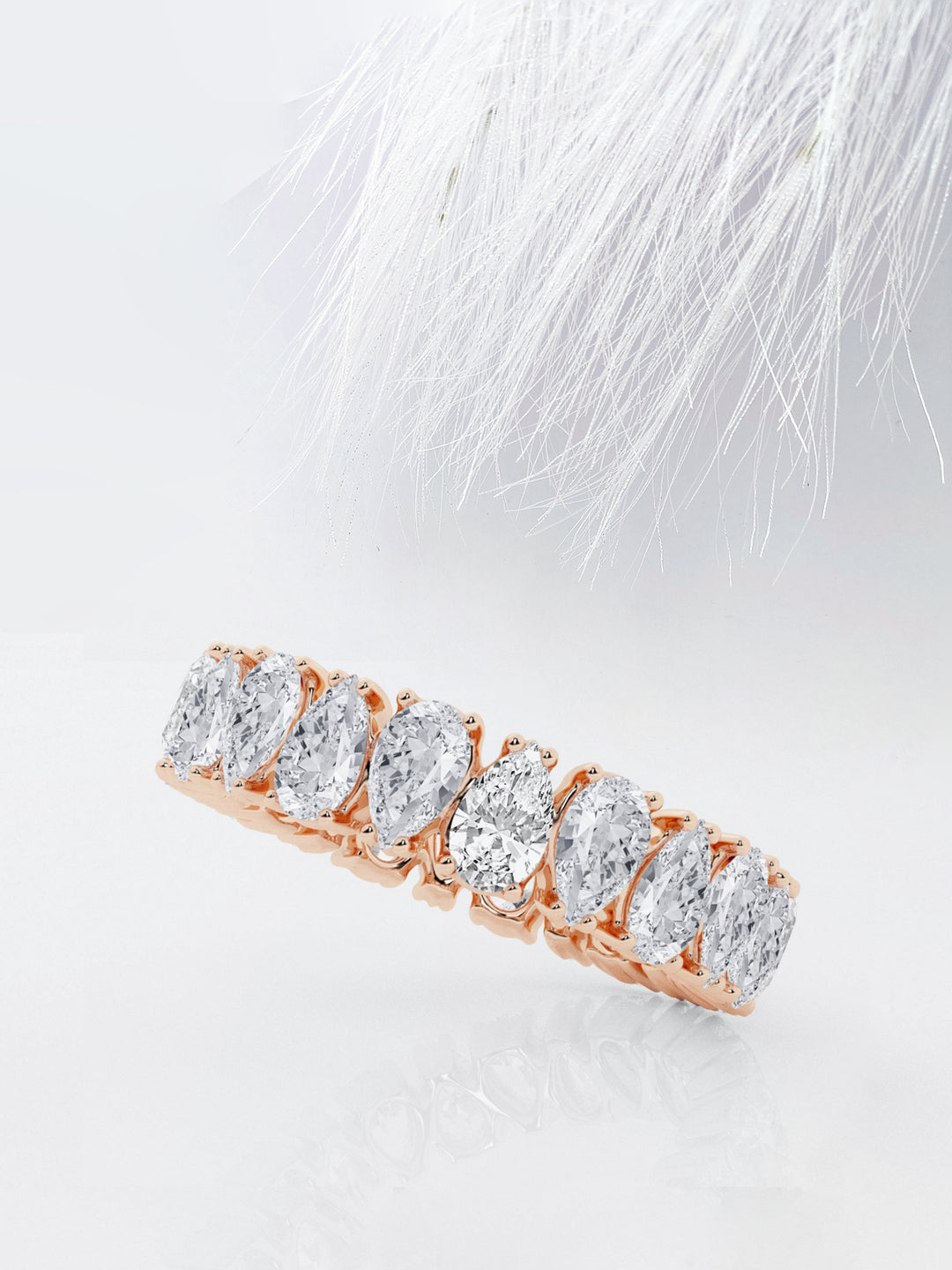 Pear FG - VS2 Lab Grown Diamond Alternative Eternity Band - Doozy Diamonds