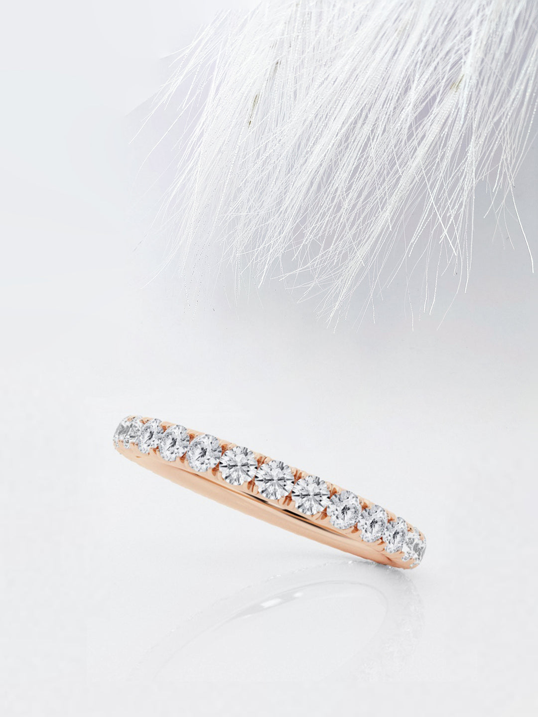 Round FG - VS2 Lab Grown Diamond Full Eternity Wedding Band - Doozy Diamonds