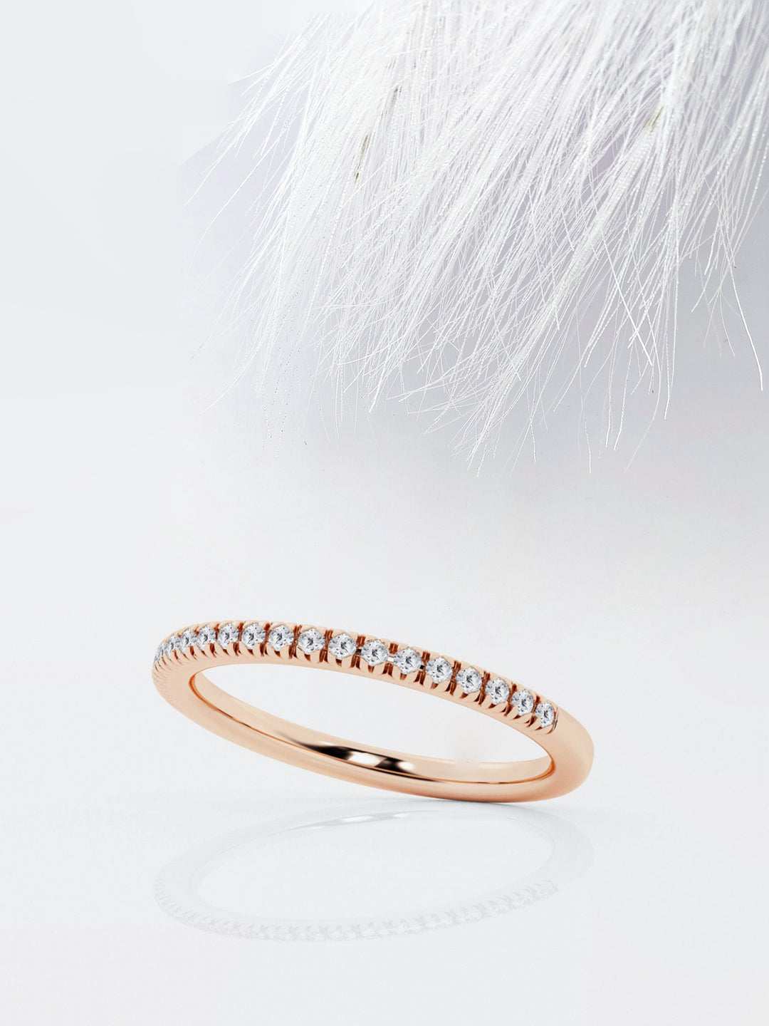 Round FG - VS2 Lab Grown Diamond Half Eternity Band - Doozy Diamonds
