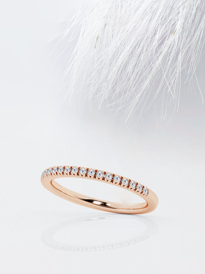 Round FG - VS2 Lab Grown Diamond Half Eternity Band - Doozy Diamonds