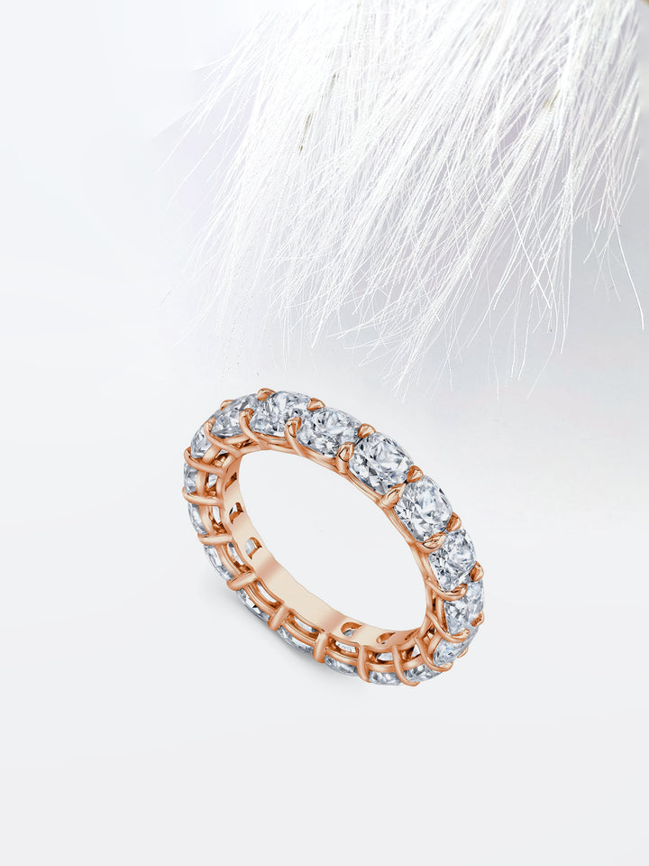 Cushion FG - VS1 Lab Grown Diamond Full Eternity Wedding Band - Doozy Diamonds