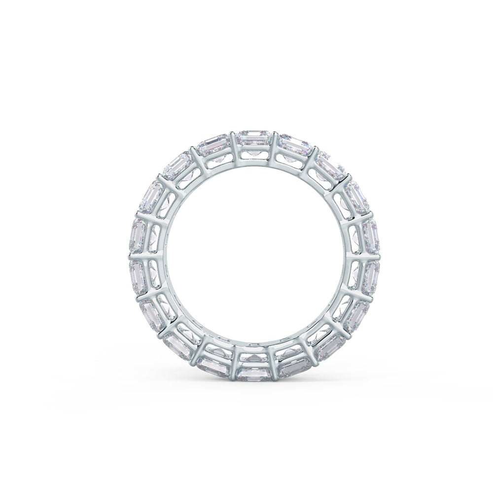 Asscher Cut DE - VS1 Lab Grown Diamond Full Eternity Wedding Band - Doozy Diamonds