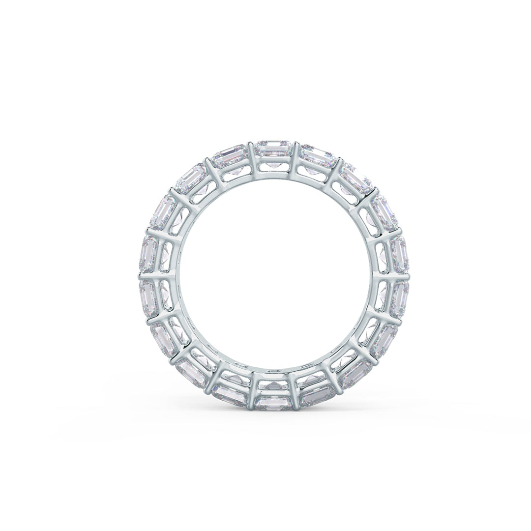 Asscher Cut DE - VS1 Lab Grown Diamond Full Eternity Wedding Band - Doozy Diamonds