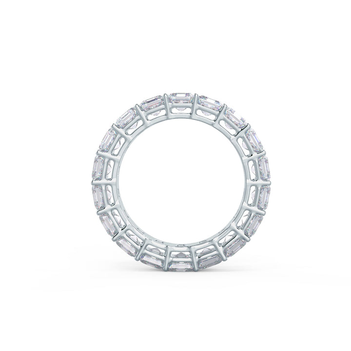 Asscher Cut DE - VS1 Lab Grown Diamond Full Eternity Wedding Band - Doozy Diamonds