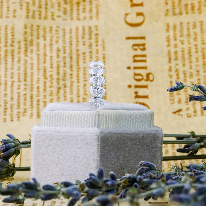 Oval DE - VS1 Lab Grown Diamond Full Eternity Wedding Band - Doozy Diamonds