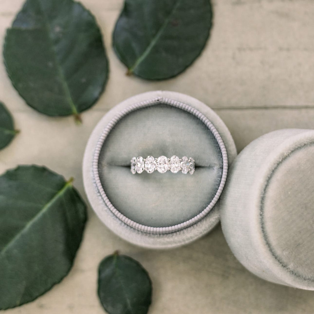 Oval DE - VS1 Lab Grown Diamond Full Eternity Wedding Band - Doozy Diamonds