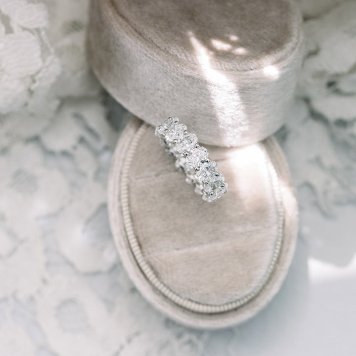 Oval DE - VS1 Lab Grown Diamond Full Eternity Wedding Band - Doozy Diamonds