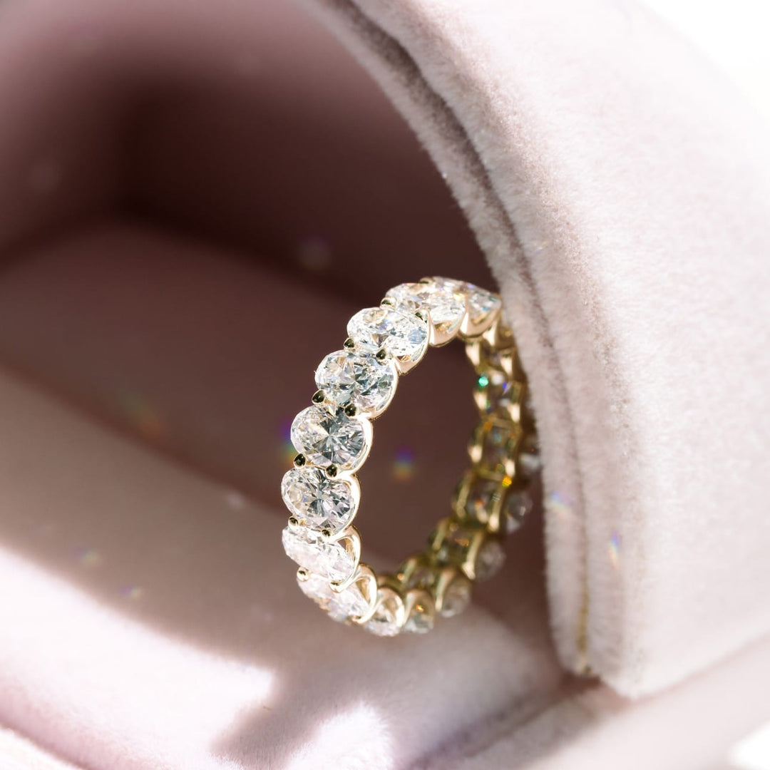 Oval DE - VS1 Lab Grown Diamond Full Eternity Wedding Band - Doozy Diamonds