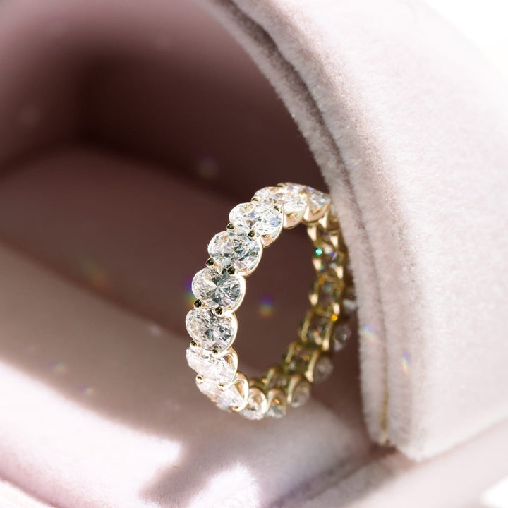 Oval DE - VS1 Lab Grown Diamond Full Eternity Wedding Band - Doozy Diamonds