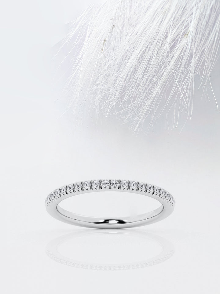 Round FG - VS2 Lab Grown Diamond Half Eternity Band - Doozy Diamonds