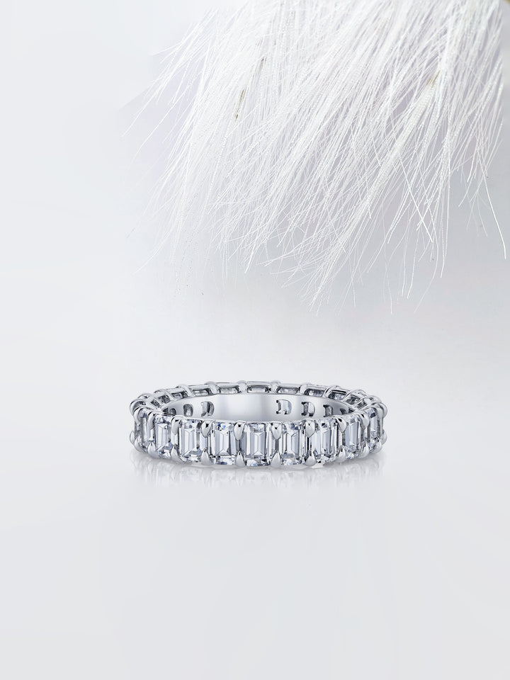 Emerald FG - VS1 Lab Grown Diamond Full Eternity Wedding Band - Doozy Diamonds